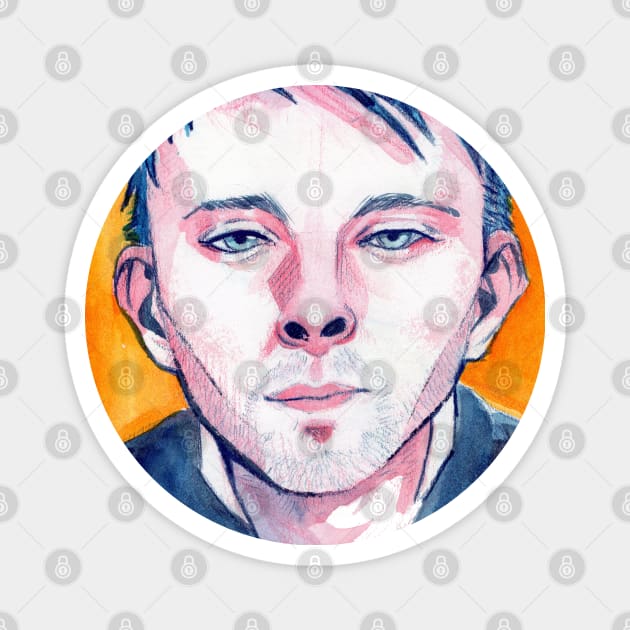 Thom Yorke Pop Art Magnet by Techagau